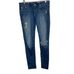 AG Adriano Goldschmeid the legging ankle super skinny distressed jeans